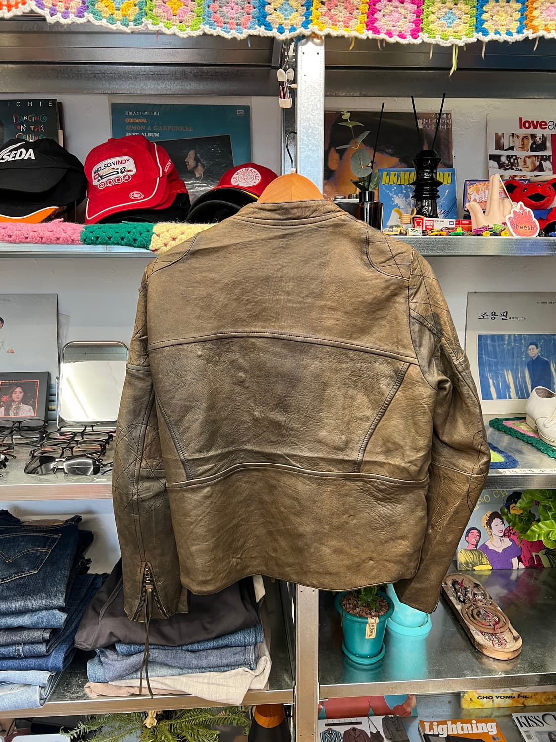 00's Rust Tone Artisan Leather Jacket 상품이미지7