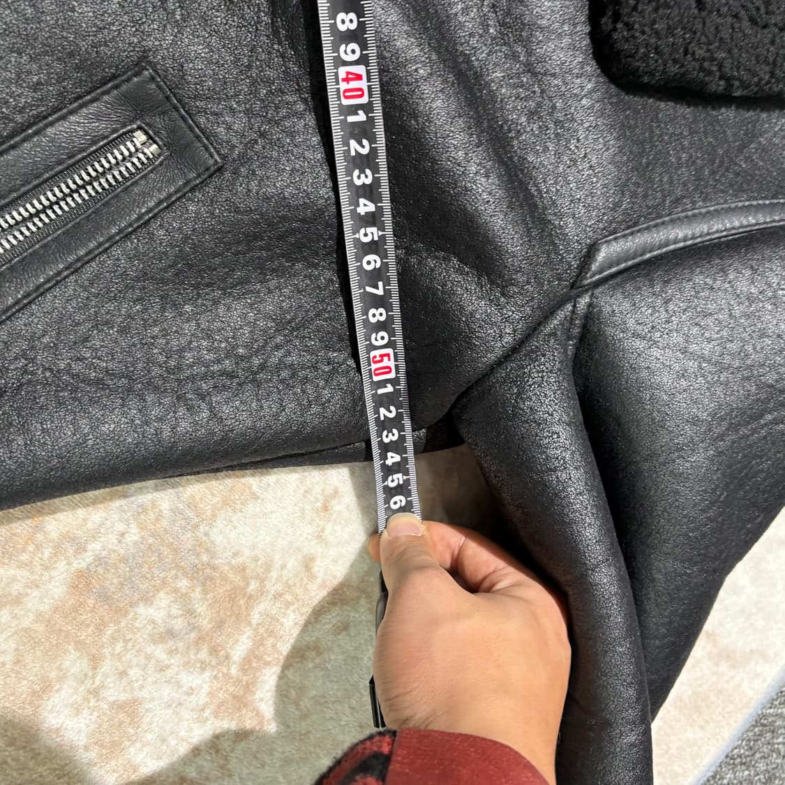 빈티지 블랙 무스탕 자켓 상품이미지10