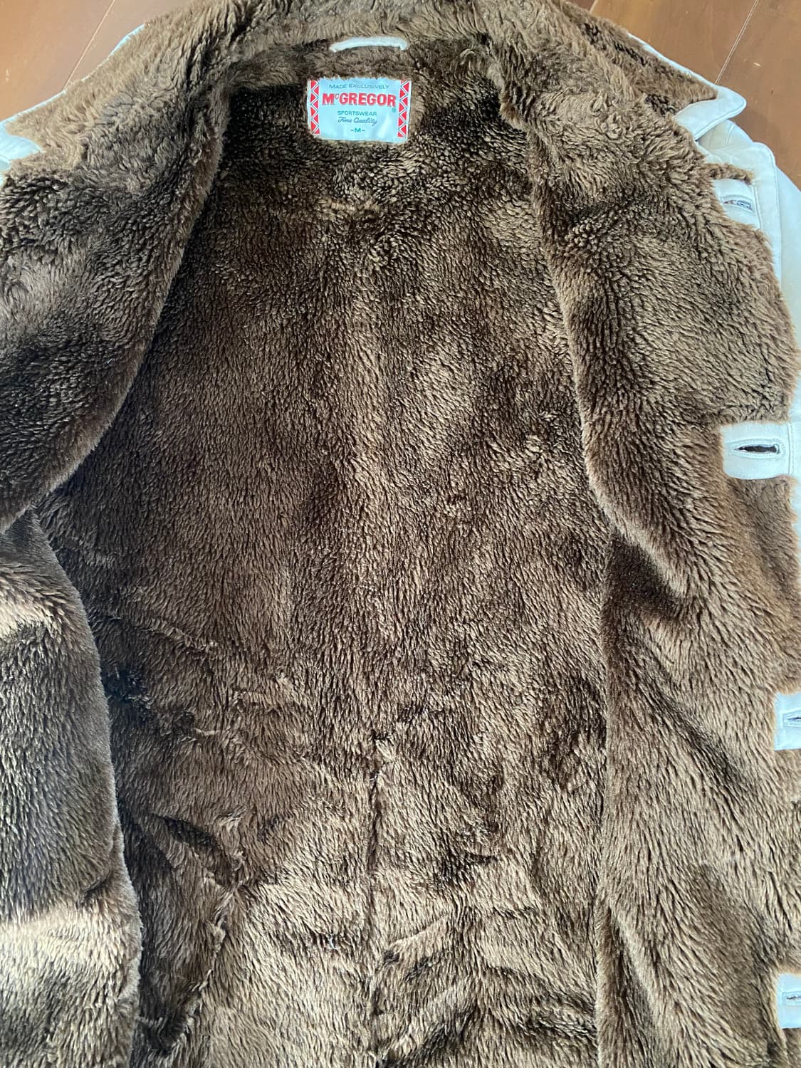 McGREGOR Sportswear 보아 안감 베이지 코트 (M) 상품이미지7