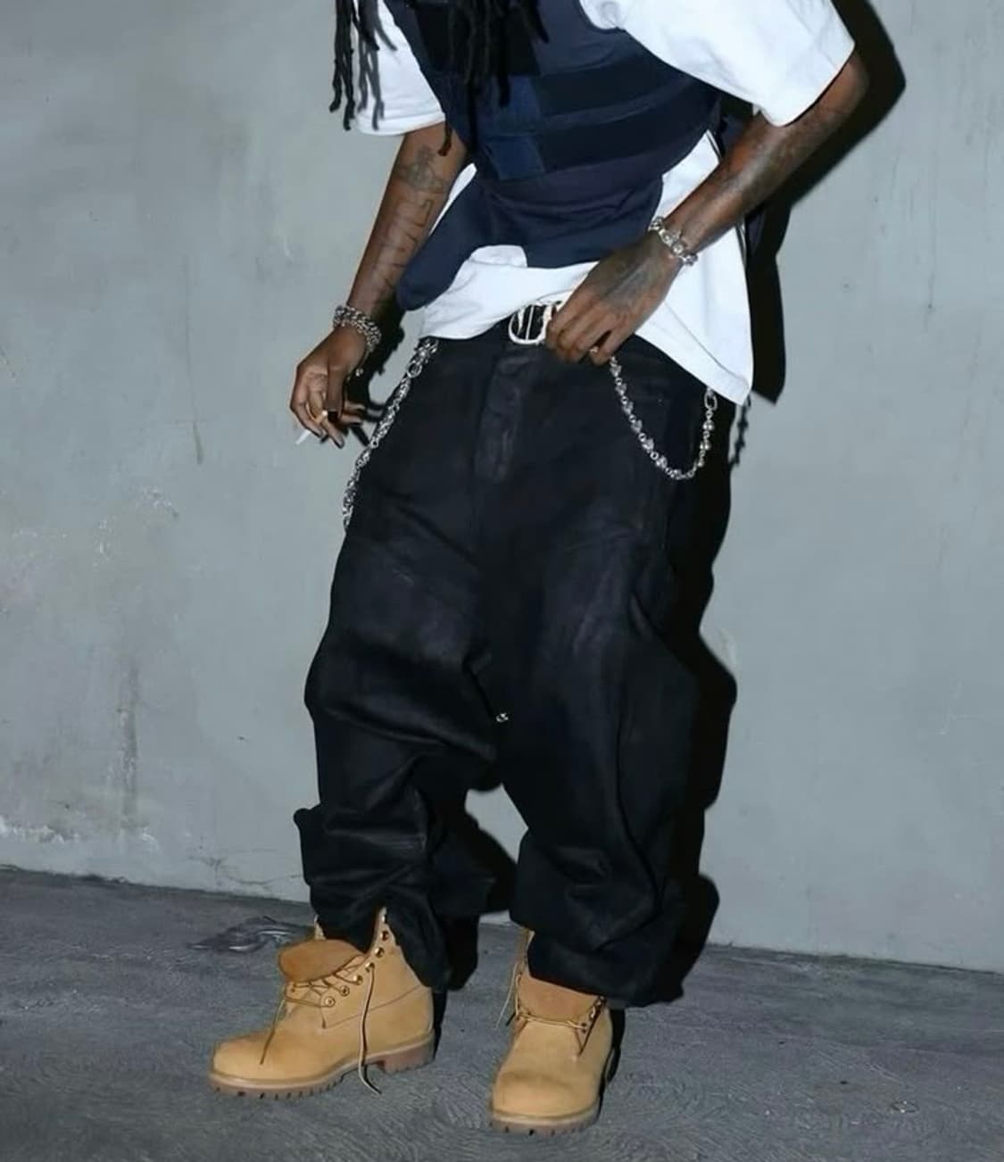 칼하트 B01 BLK 더블니 카펜터 팬츠 48x30 상품이미지10