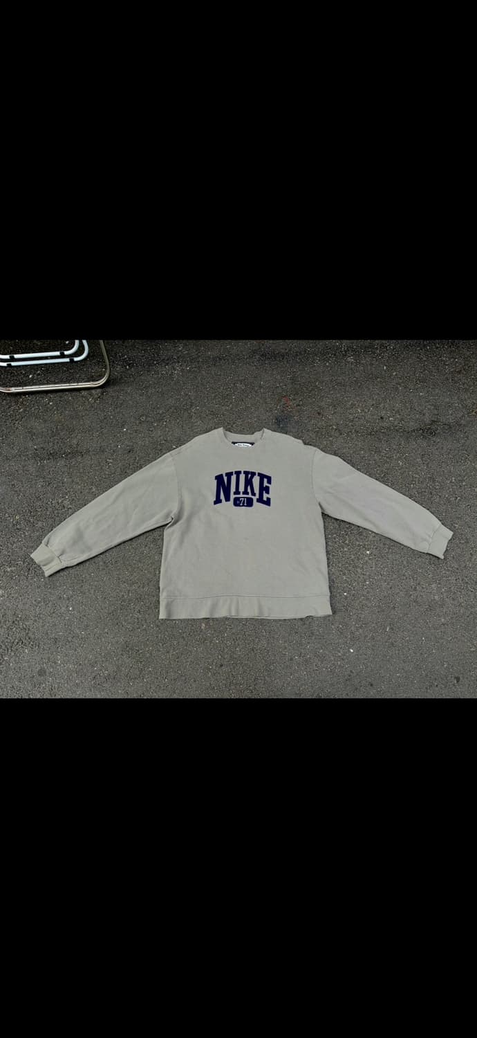 90s 나이키 올드스쿨 센터 로고 빅로고 자수 맨투맨 스웻셔츠 L 상품이미지9