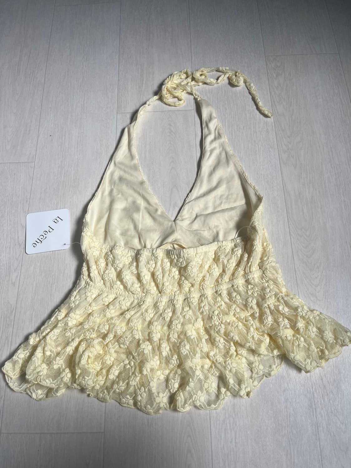 La Peche 레이스 홀터넥 탑 S (새제품) 상품이미지2