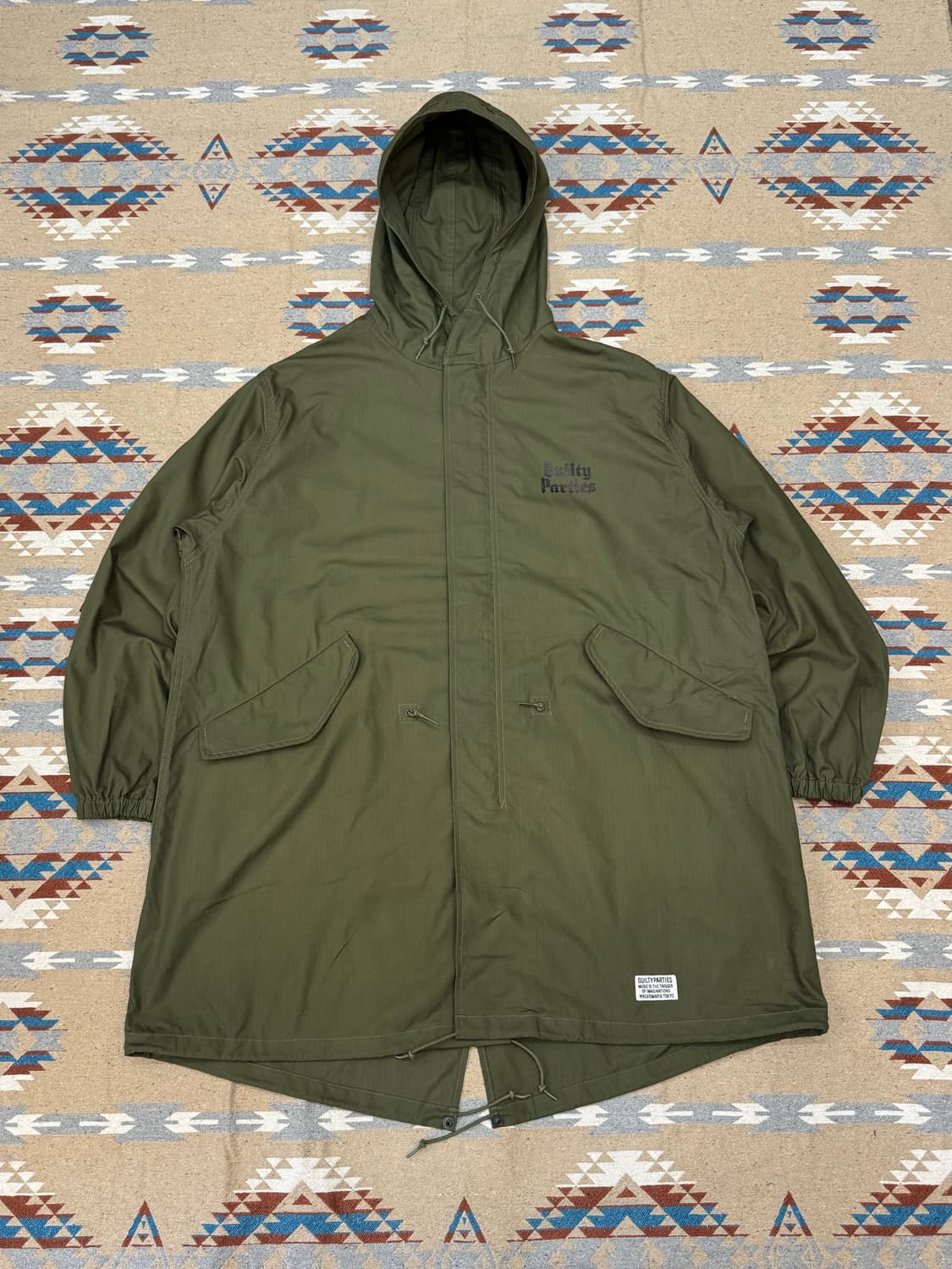 [M][100] 와코마리아 M-48 모즈 코트 카키  상품이미지2