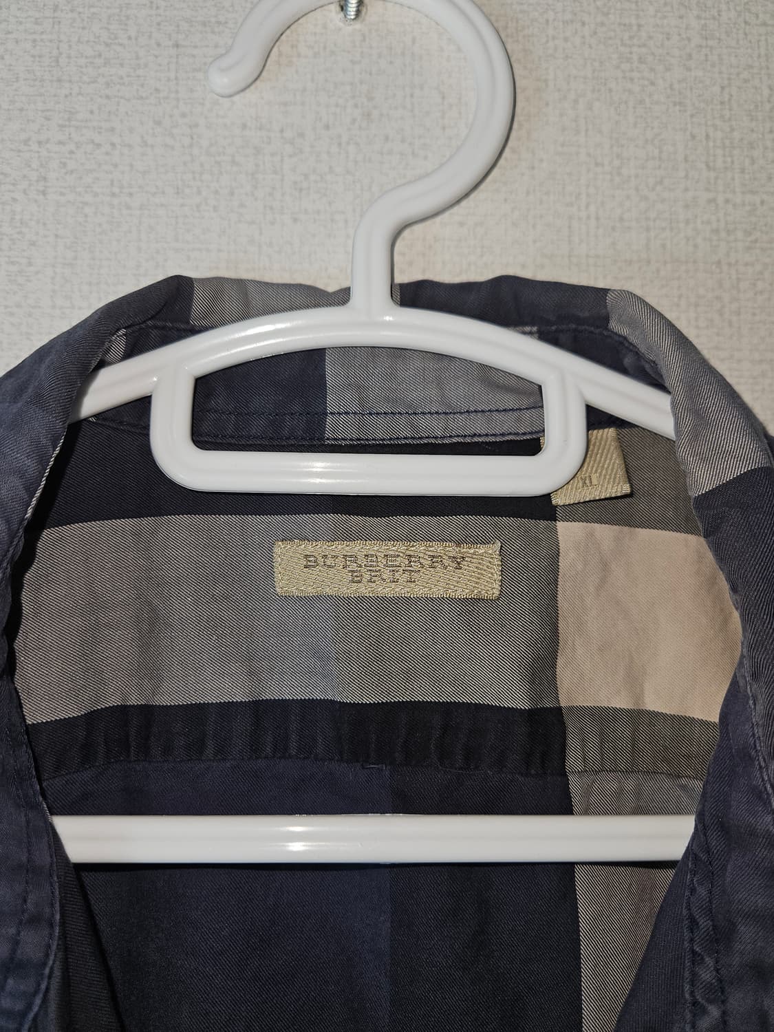 버버리 브릿 남성 옴므 체크 반팔셔츠 XL 정품 상품이미지3