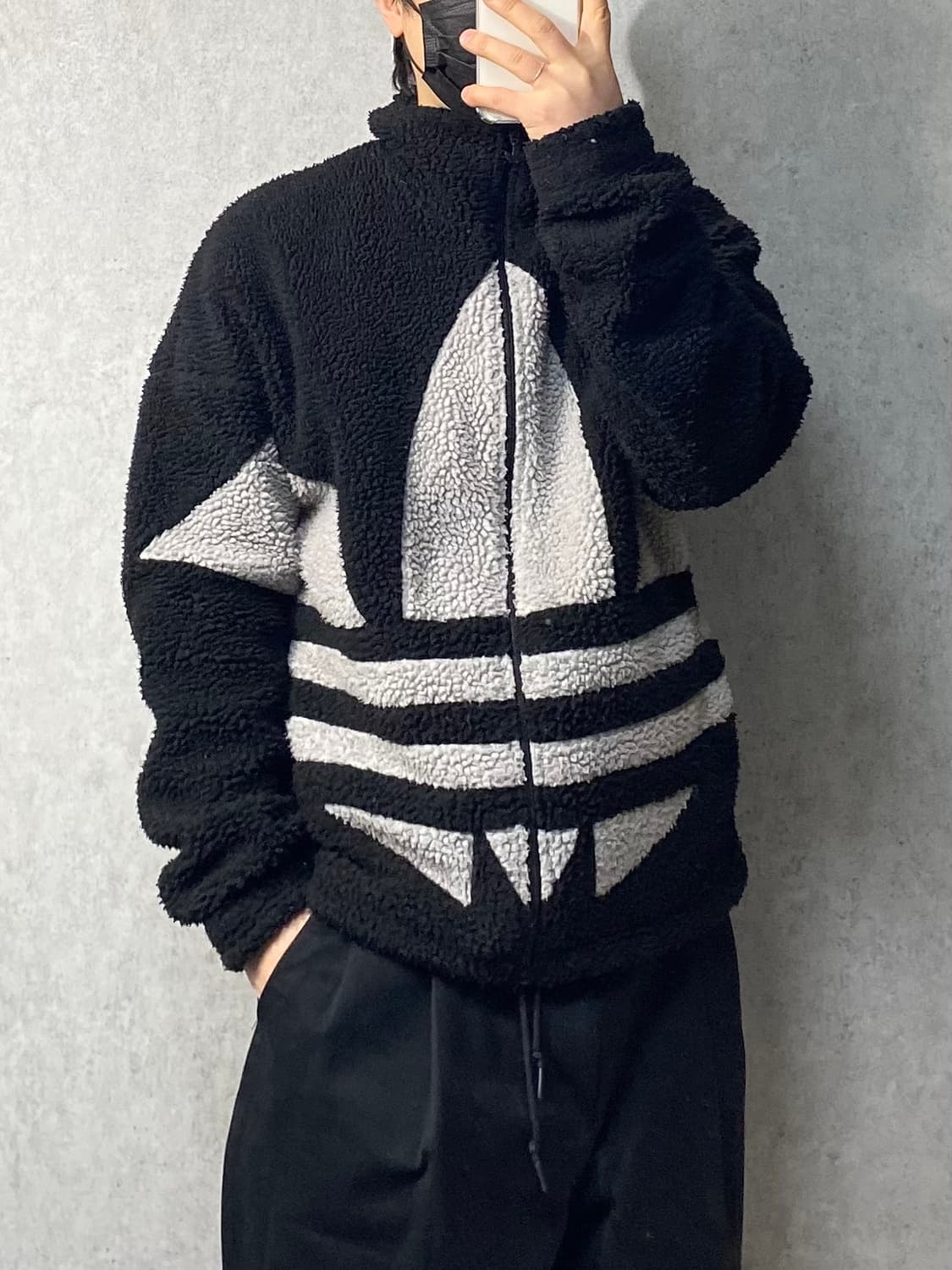 [F] Adidas 아디다스 빅 트레포일 플리스 집업 자켓 상품이미지10