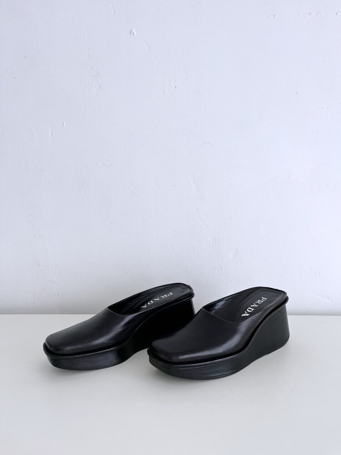 PRADA Platform Wedge Slides (36) 상품이미지2