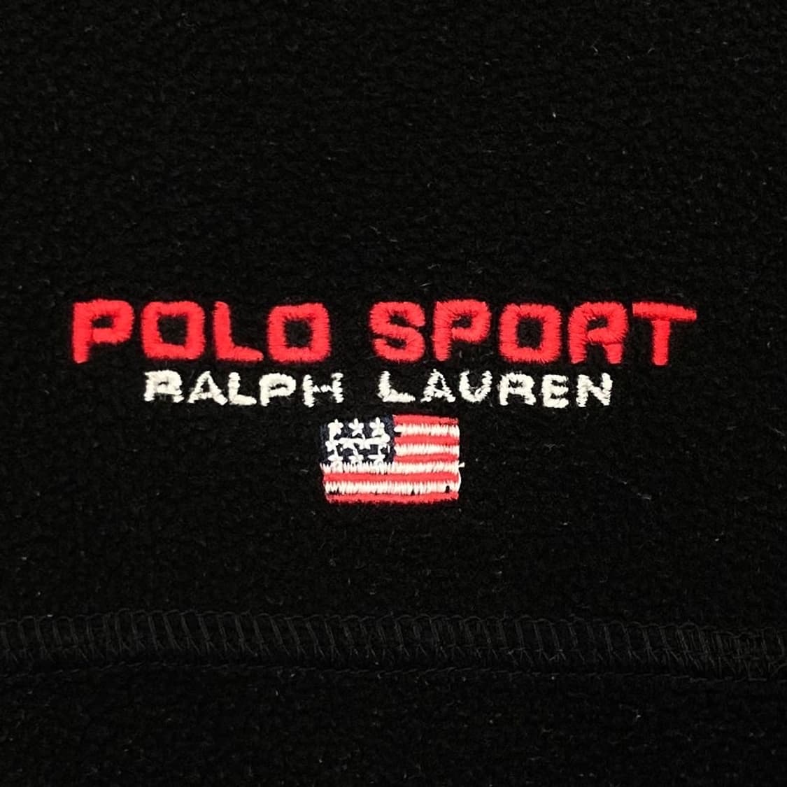 PoloRalphLauren 자수로고 블랙 후리스 아노 상품이미지2
