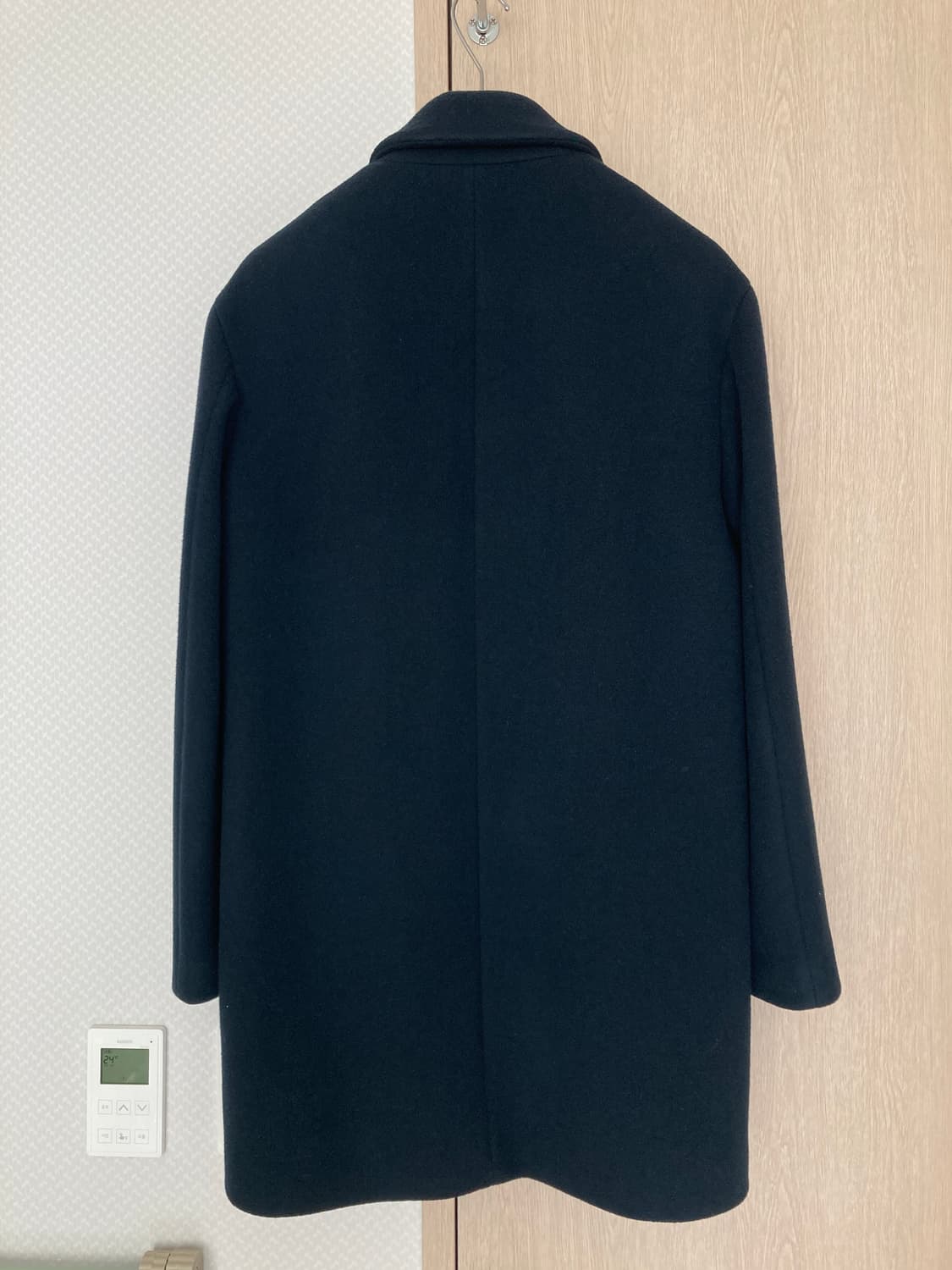 타임옴므 네이비색상 울캐시 코트 95 상품이미지2