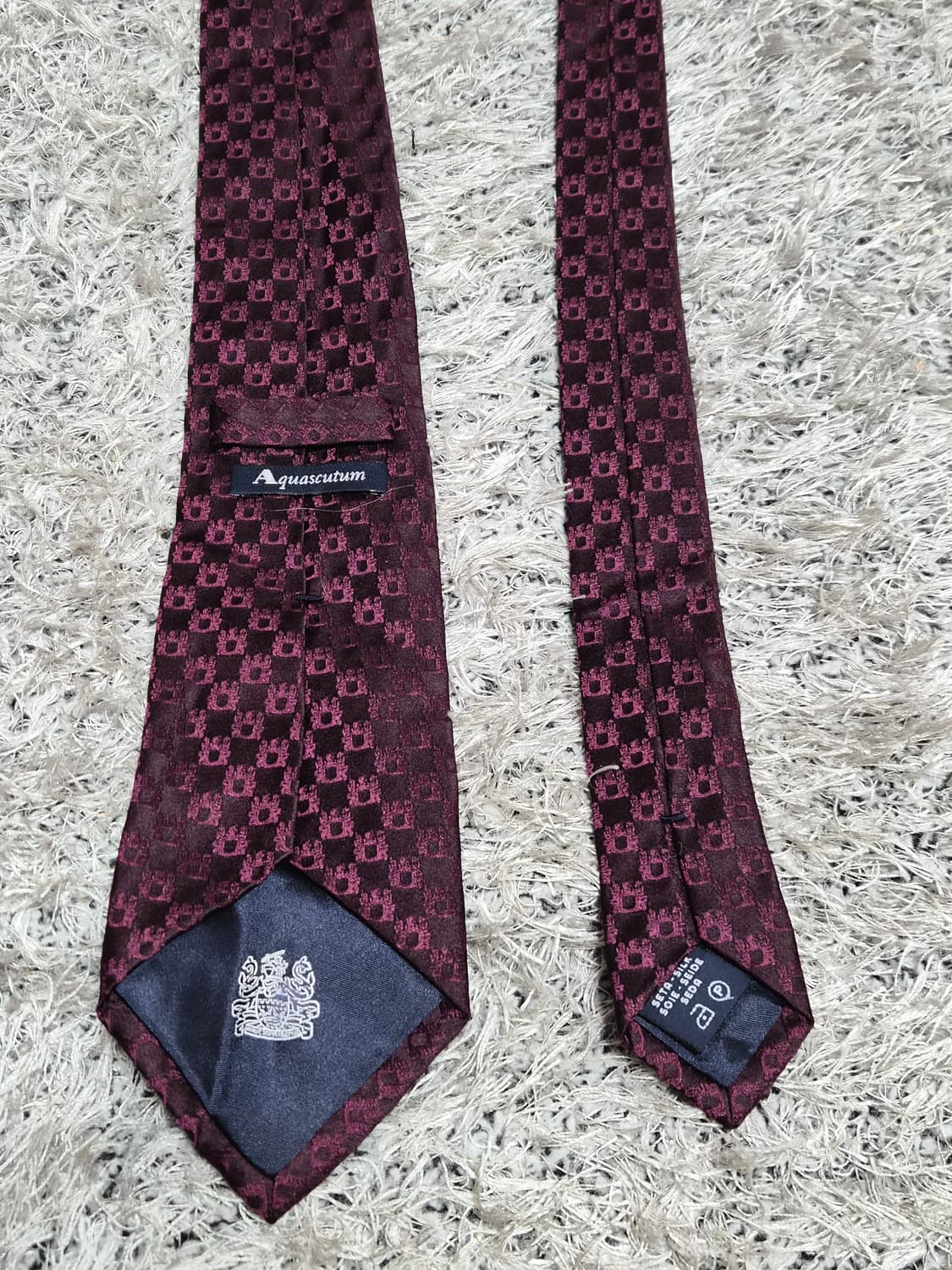 아쿠아스큐텀Aquascutum 패턴 넥타이 Free - N23 상품이미지4