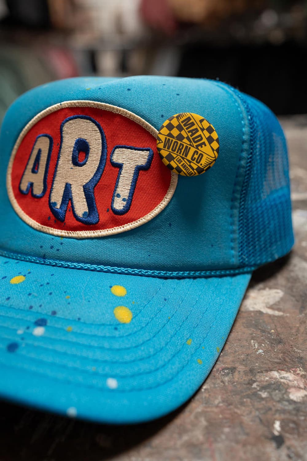 [os] 메이드원 아트 트러커 캡 스카이 블루 상품이미지1