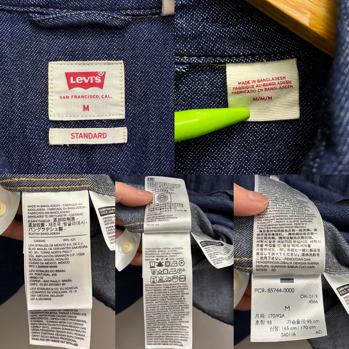 (M)리바이스 데님 투포켓 웨스턴셔츠 데님셔츠 lvc 상품이미지10