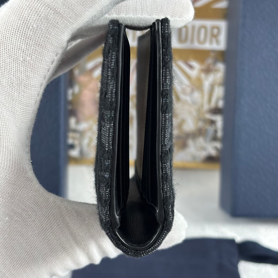 (25.11월,새상품급)디올 오블리크 오거나이저 카드지갑 블랙 상품이미지4