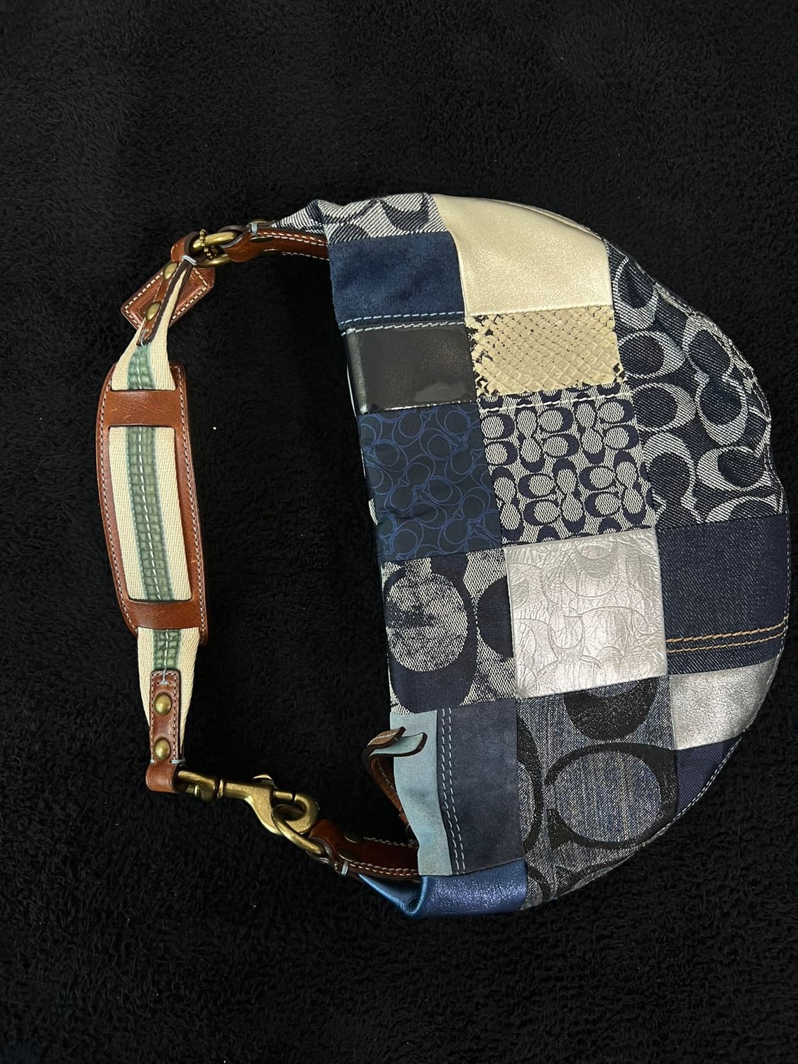 코치 패치워크 데님 Y2K 숄더백 상품이미지4