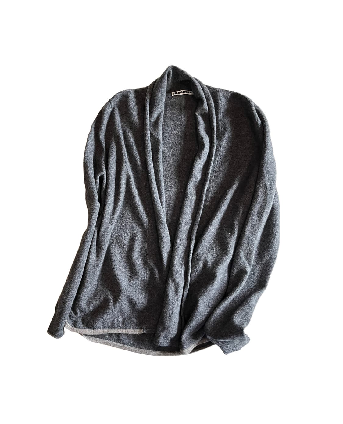 JIL SANDER wool drape cardigan grey 상품이미지1