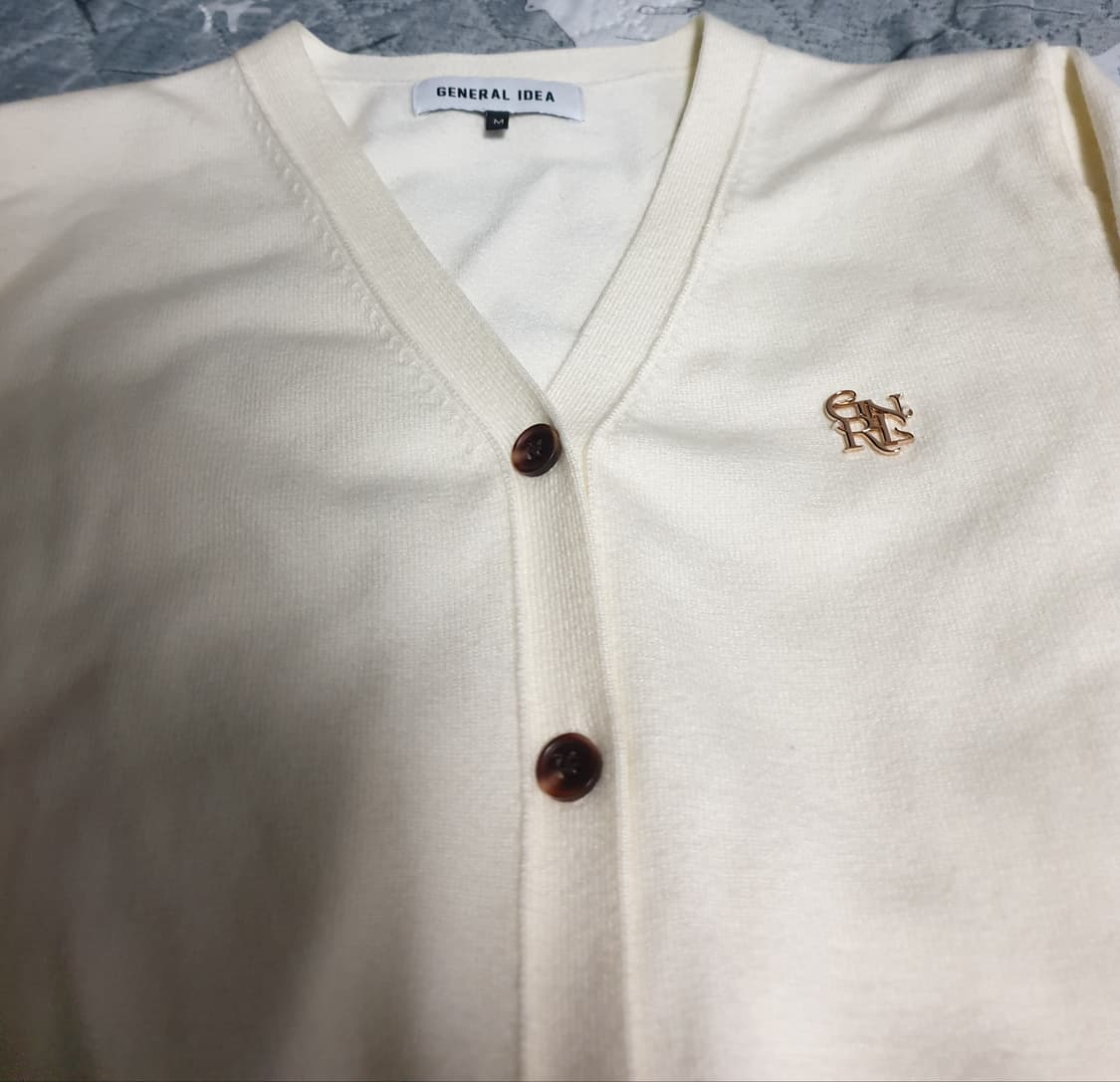 제너럴아이디어 모달혼방 에센셜 가디건 아이보리 (M) 상품이미지2