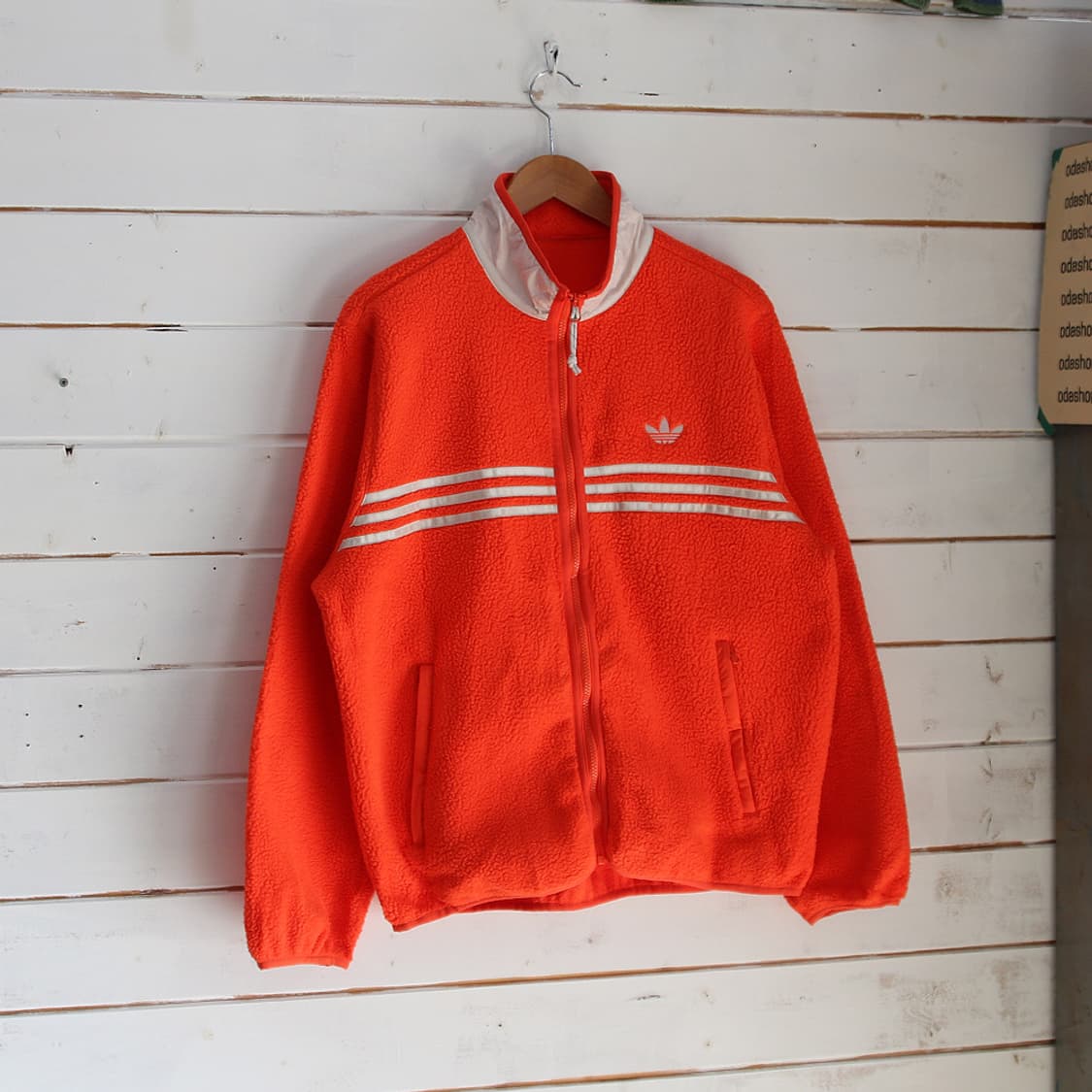 (착용컷) 아디다스 후리스 집업 (남성용 100-103) 상품이미지1