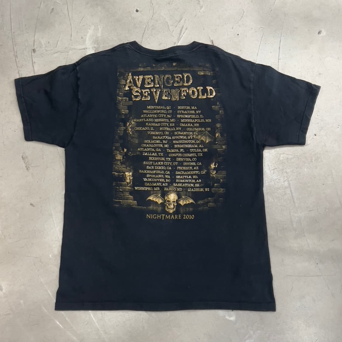 00s OG Avenged Sevenfold 투어 반팔티 상품이미지2