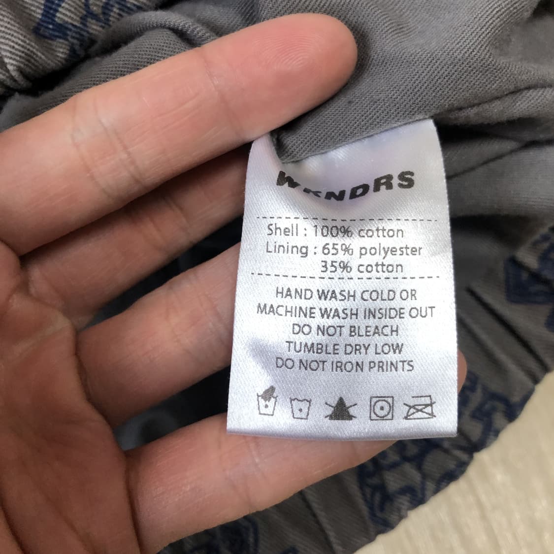 (L) 위캔더스 WKNDRS 스마일 패턴 드리즐러 자켓 그레이 상품이미지5