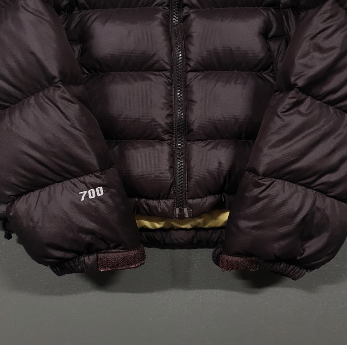 여성 M (85) 노스페이스 눕시 2 구스다운 후드 패딩 점퍼 브라운 상품이미지5