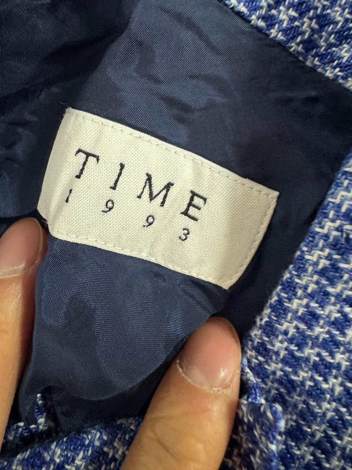 여성 한섬 타임 1993 하운드투스 이태리 원단 린넨 자켓 55 상품이미지3