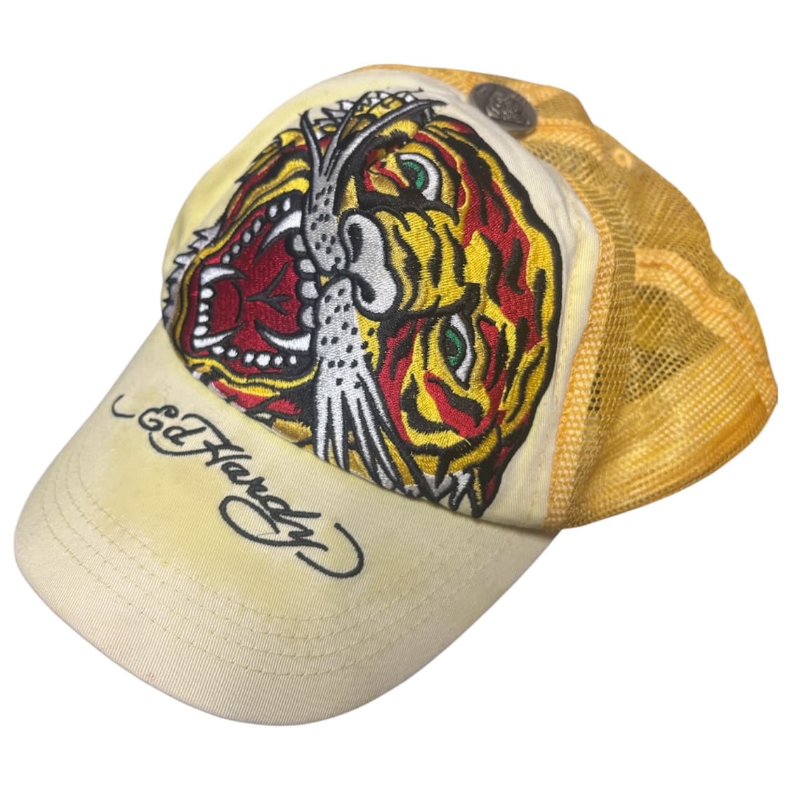 [ED HARDY] 에드하디 옐로 타이거 자수 메쉬캡 상품이미지1