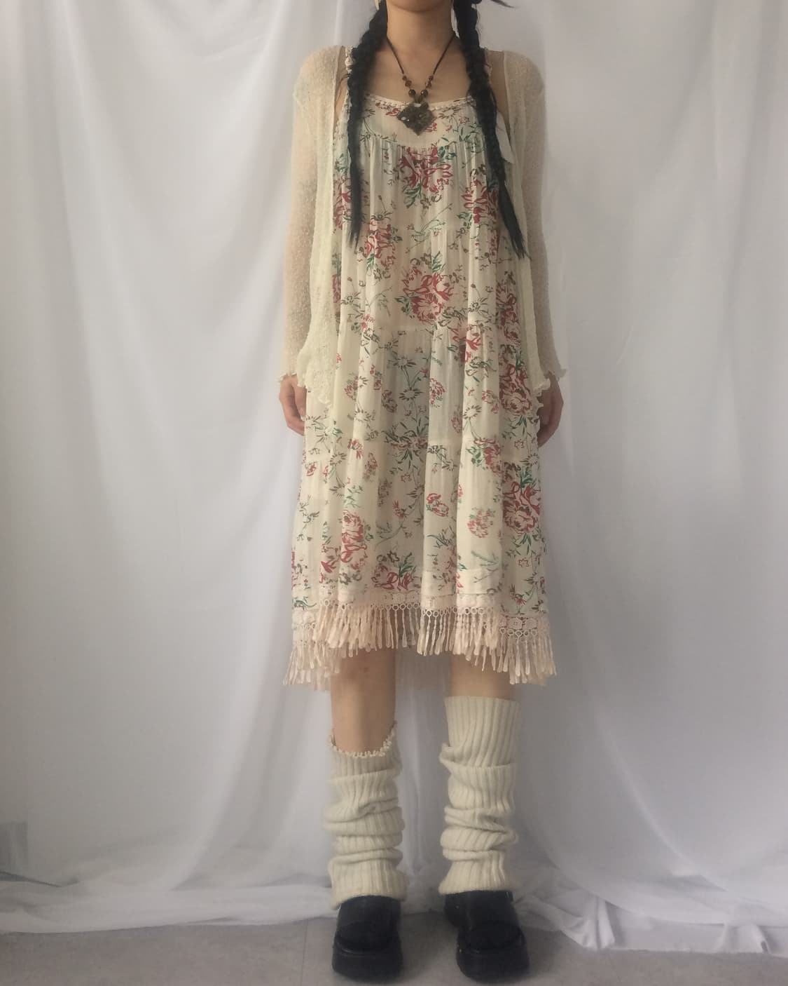Loose fit drape open cardigan 상품이미지5