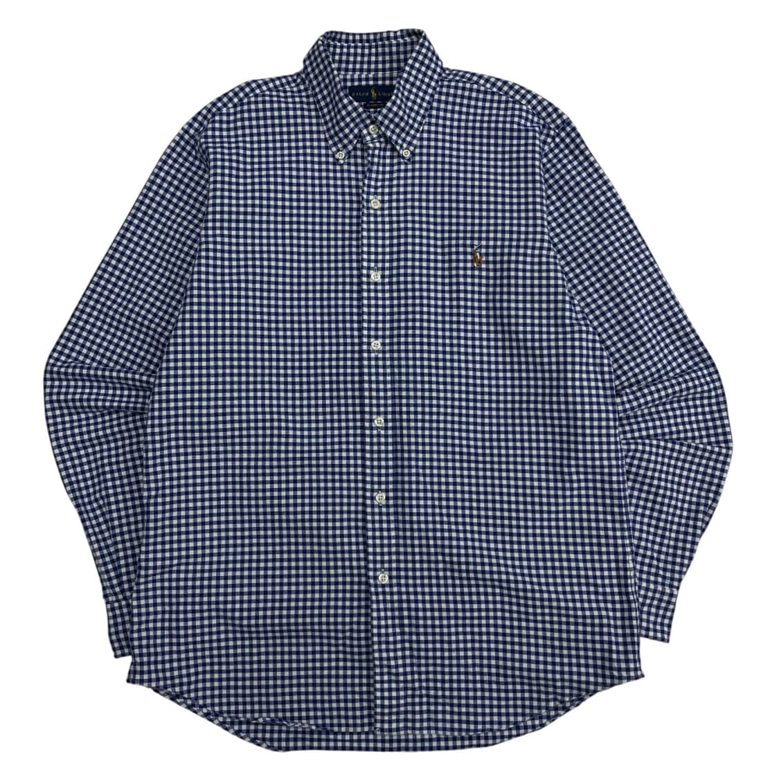폴로 랄프로렌 옥스포드 네이비 고방체크 셔츠 M 상품이미지2