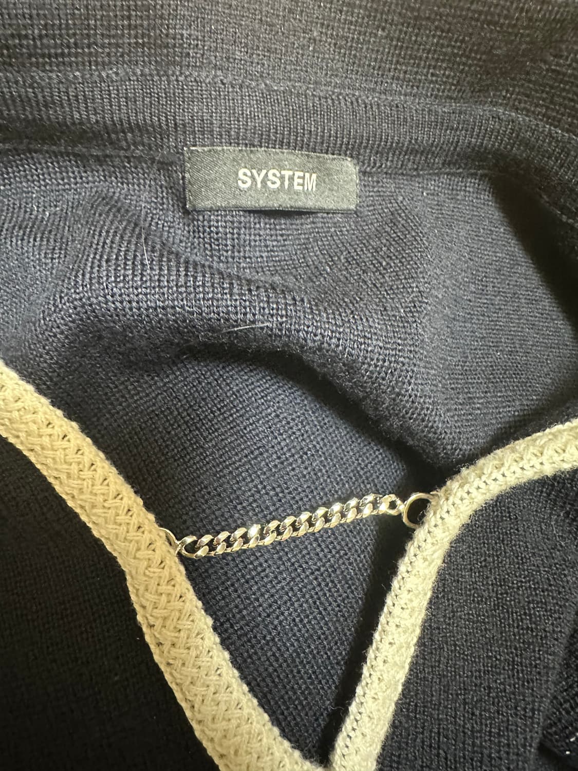 SYSTEM 시스템 블랙 울니트 롱 원피스 상품이미지7