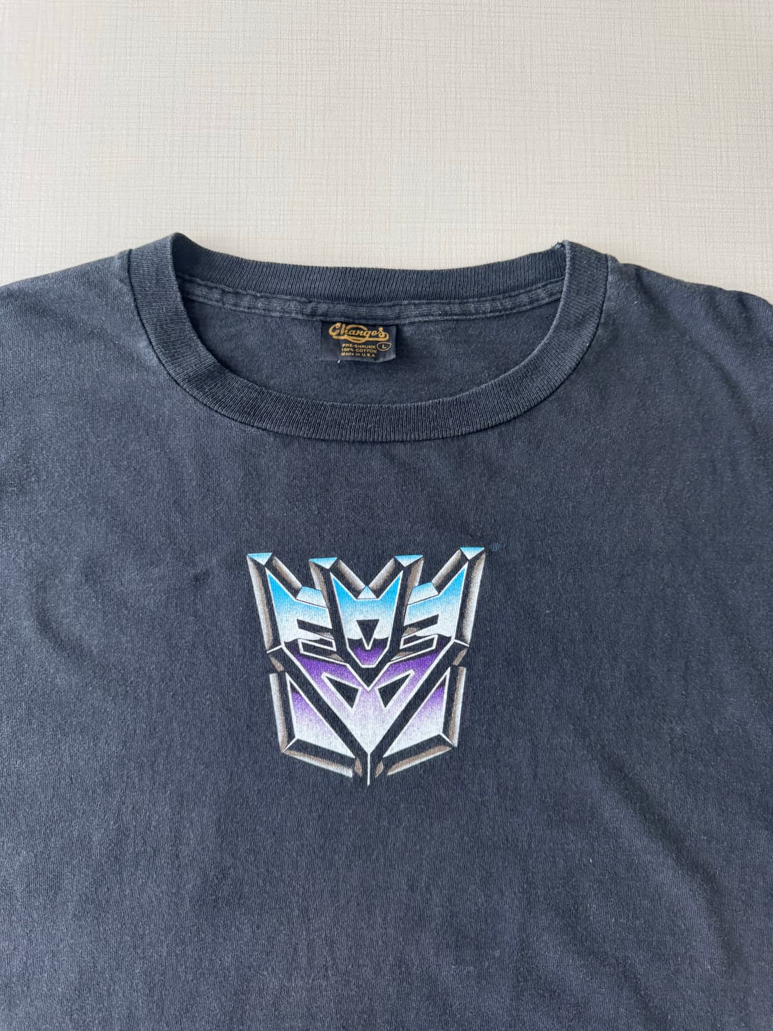 90s Transformers  로고 티셔츠 상품이미지3