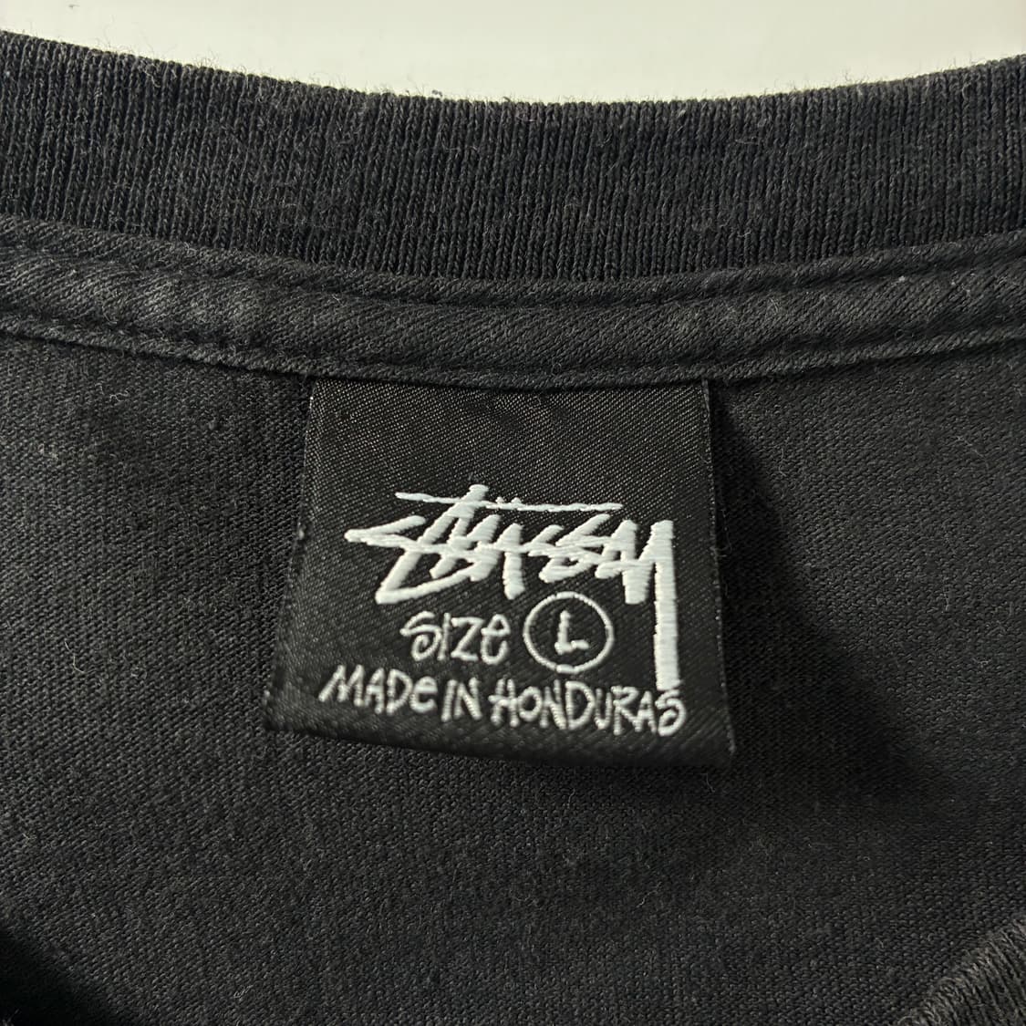 Stussy  스투시 서프워크 피그먼트 다이드 블랙 반팔티셔츠  상품이미지6