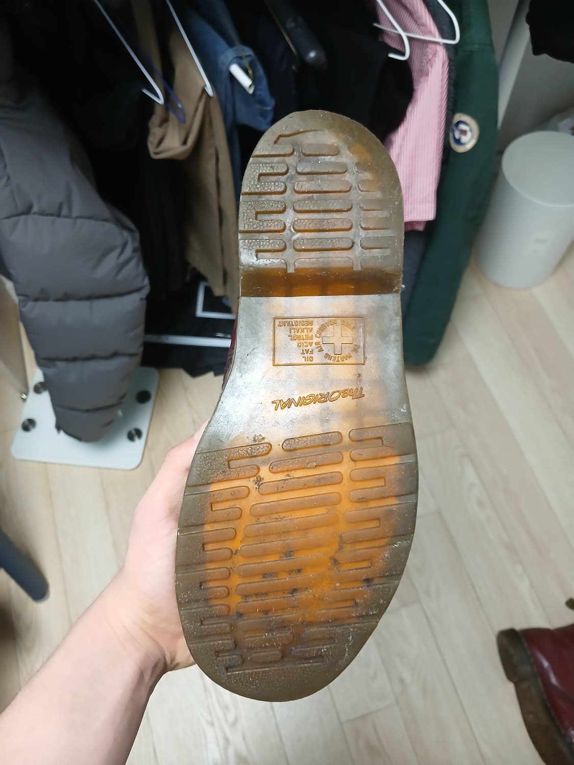 닥터마틴 1460 체리레드 8홀 부츠 US10 약 280mm 상품이미지4