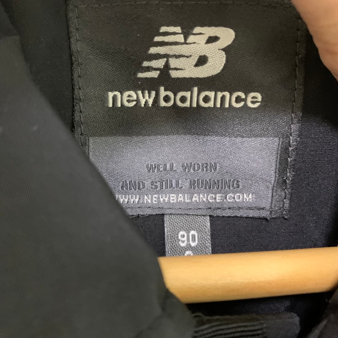 뉴발란스 반팔 코치 셔츠 자켓 블랙 90 s 사이즈 남녀공용 상품이미지3