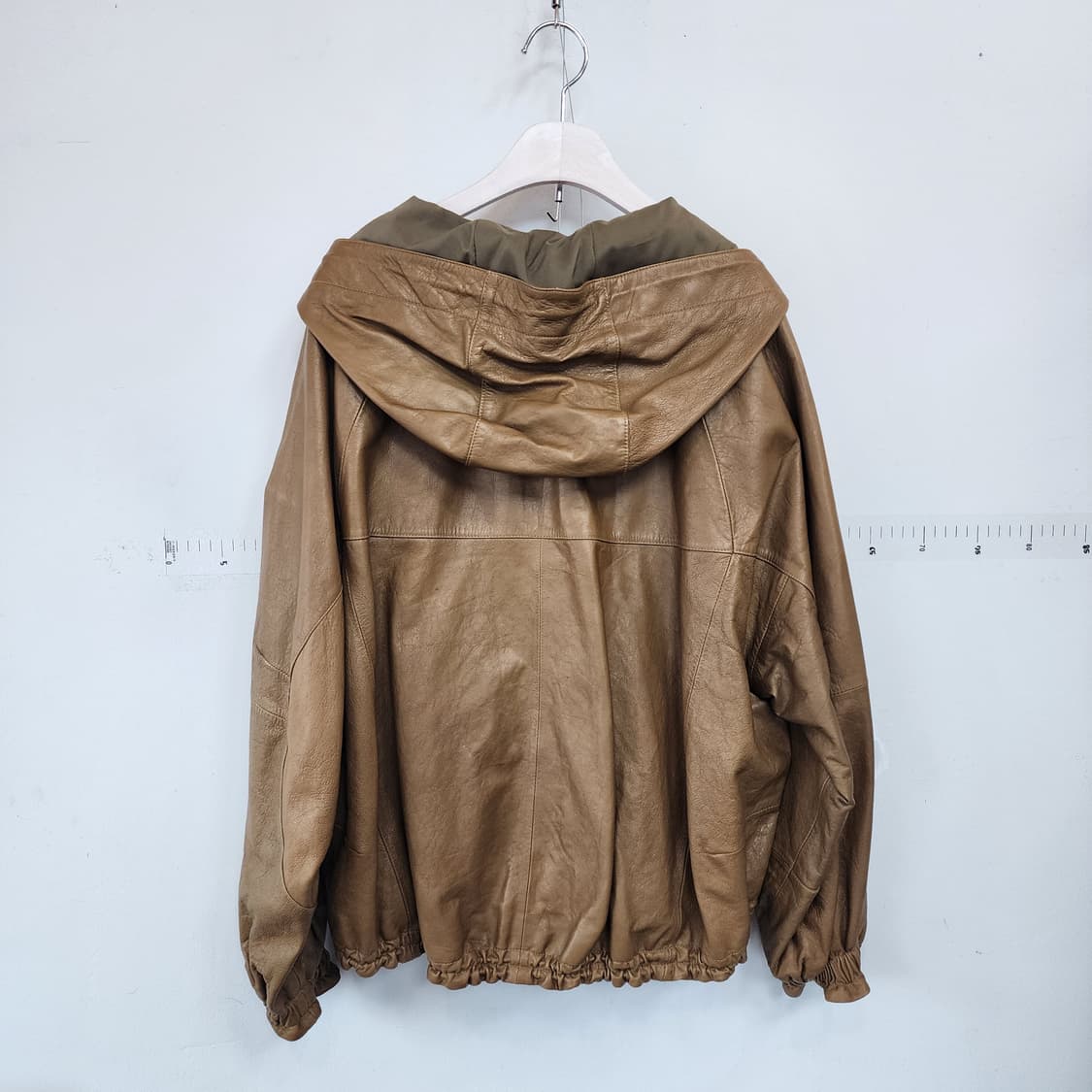 로보 후드 가죽 자켓 상품이미지4