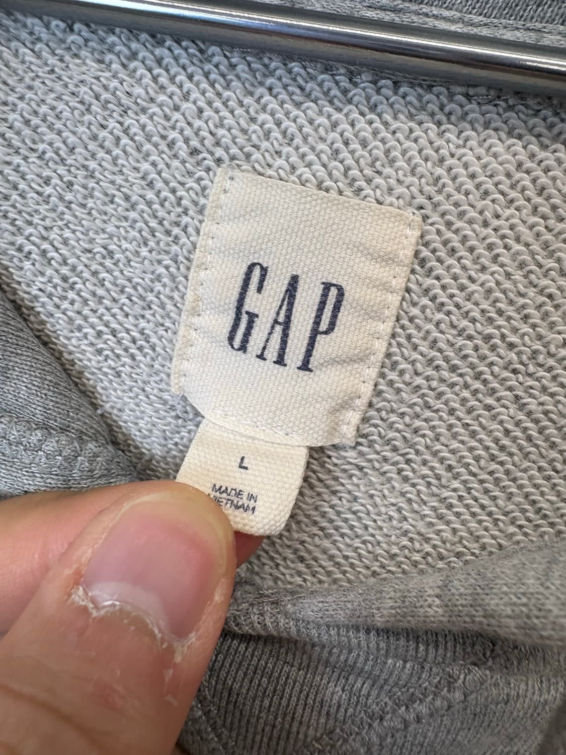 GAP 갭 로고 후드티 그레이 상품이미지6