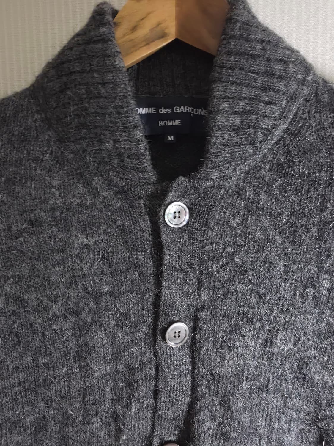 꼼데가르송 옴므 울 가디건 상품이미지3