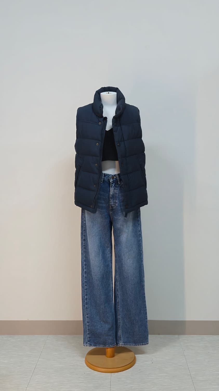 spao 네이버 패딩 베스트 S 상품이미지1