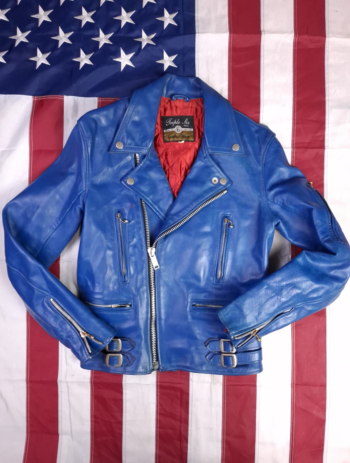 오리지날 영국제조 666 리얼레더 라이더자켓 상품이미지1