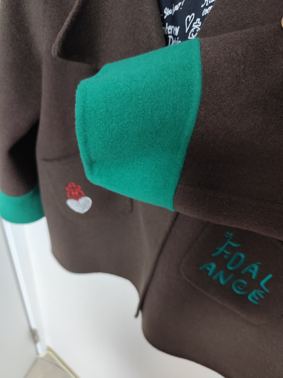 DÉVASTÉE PARIS 여성 캐시미어 더블코트 (66, 브라운) 상품이미지4