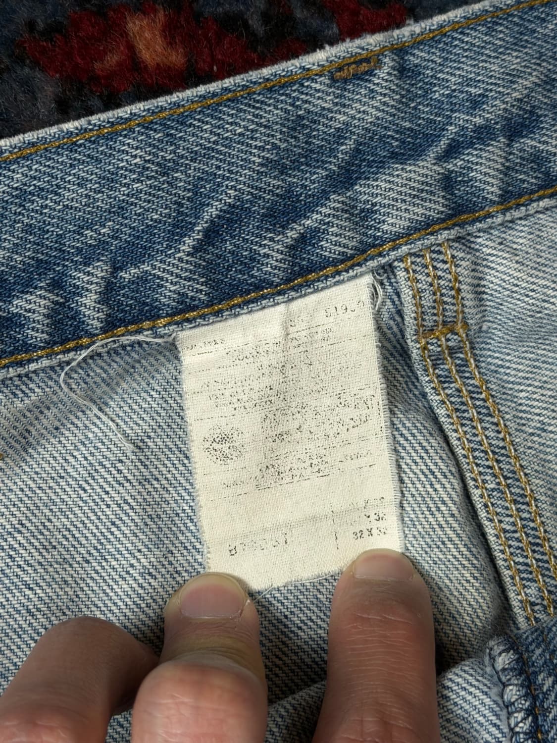 00's USA OG 칼하트 B07 더블니 팬츠 칼하트 데님 더블니 상품이미지9