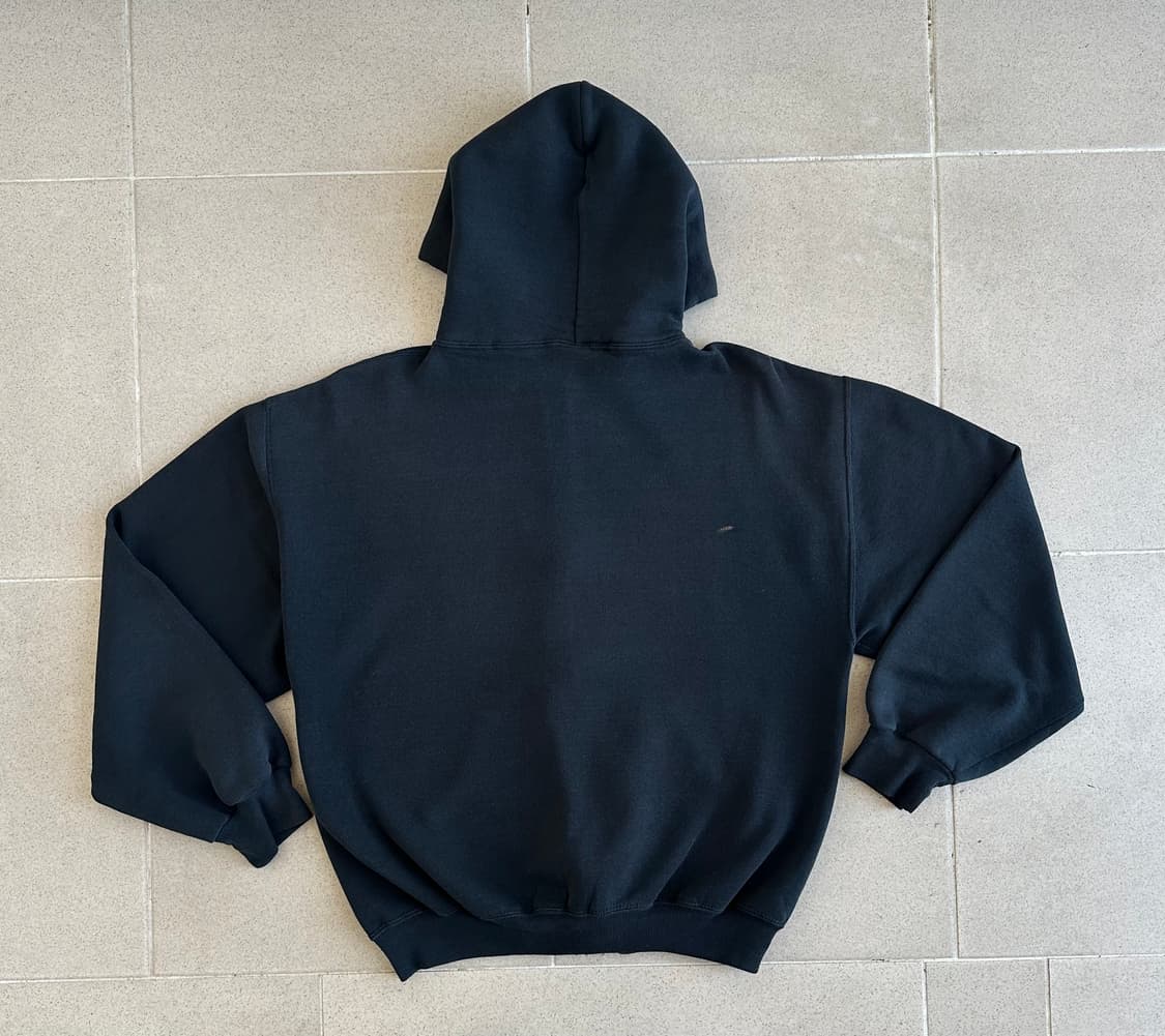 00s 빈티지 러셀 후드집업 블랙 M 상품이미지2