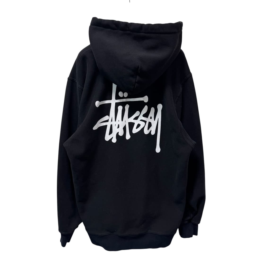 정품 스투시 블랙 빅로고 후드집업 상품이미지2