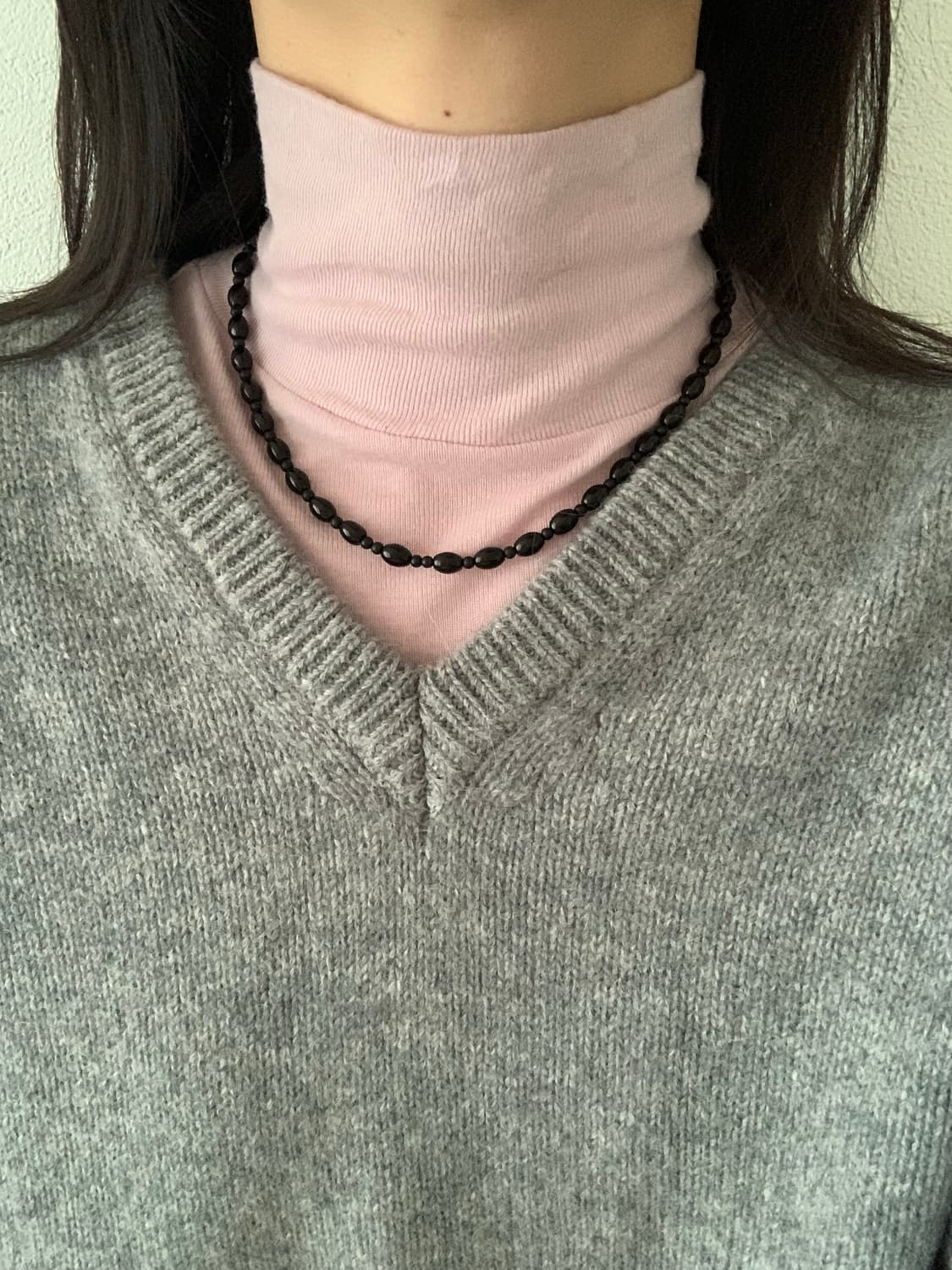 black soybean onyx necklace 상품이미지2