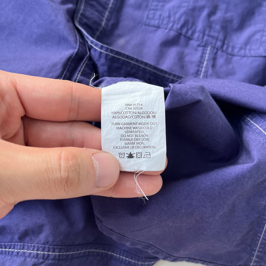 아르마니 익스체인지 퍼플 유틸리티 셔츠 상품이미지7