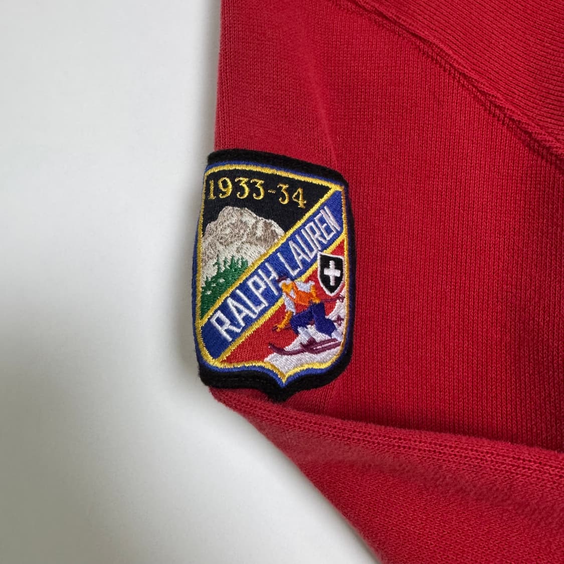 폴로 랄프로렌 레드 하프집업 XL 상품이미지3
