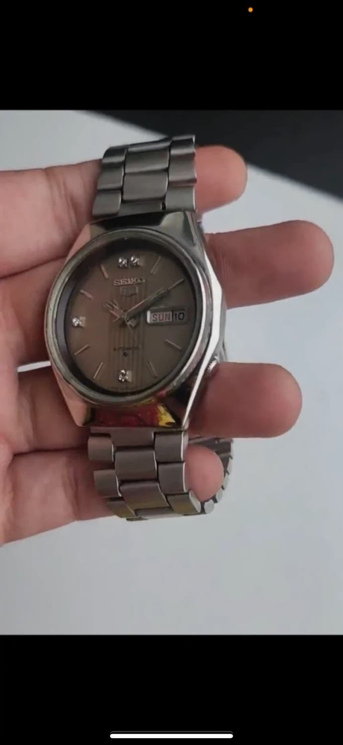 세이코5 오토매틱 시계 실버 상품이미지3