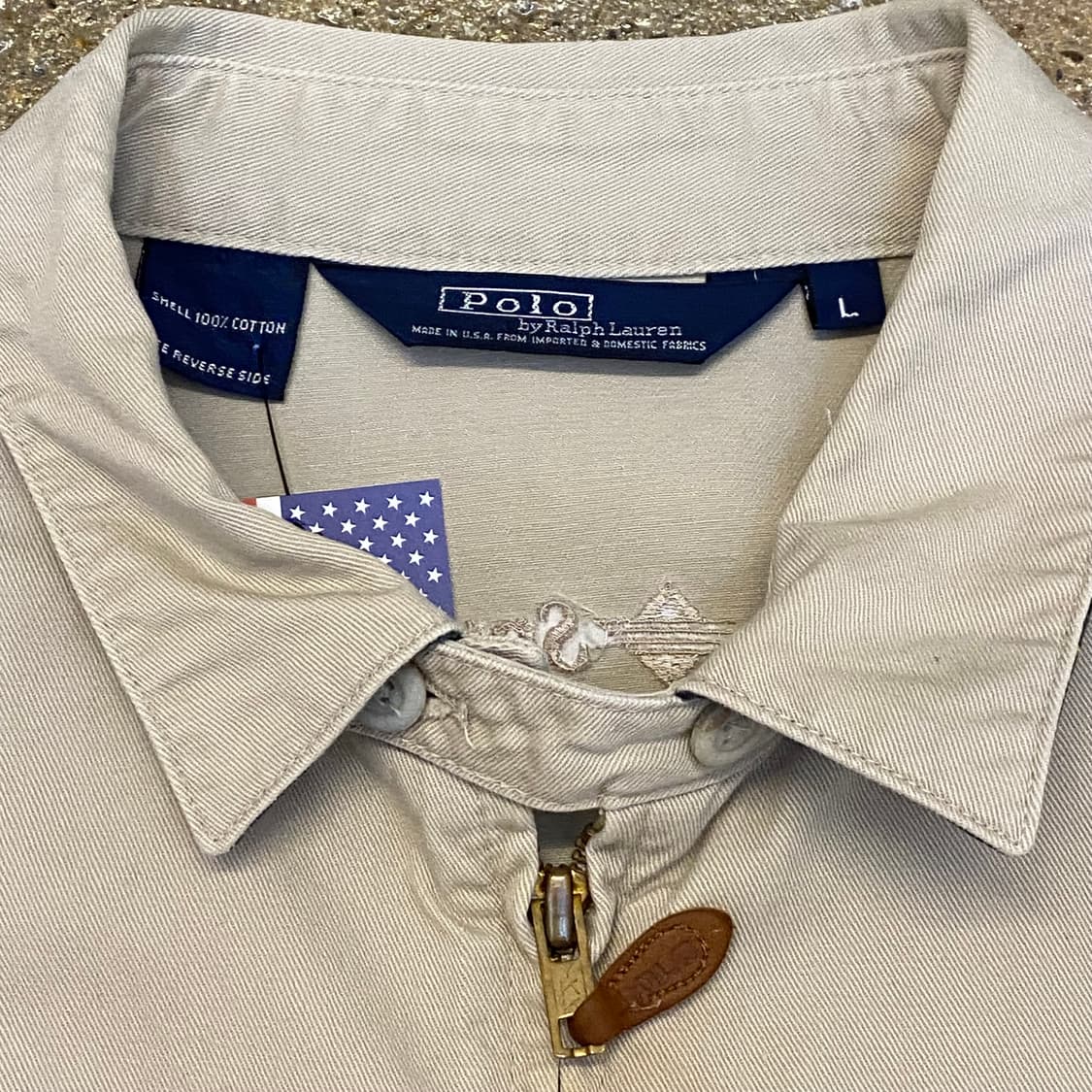90s Made in USA 빈티지 폴로랄프로렌 헤링본 스윙자켓 스윙탑 상품이미지4