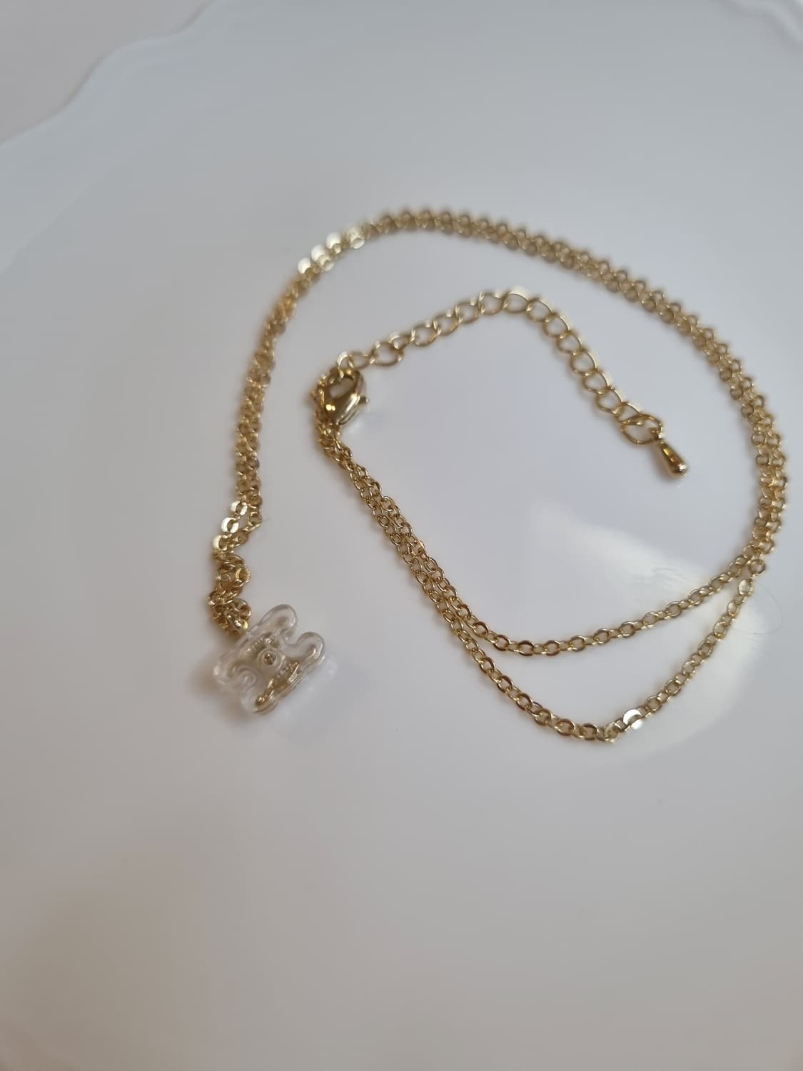 셀린느 업사이클링 레진 금장 목걸이 상품이미지5