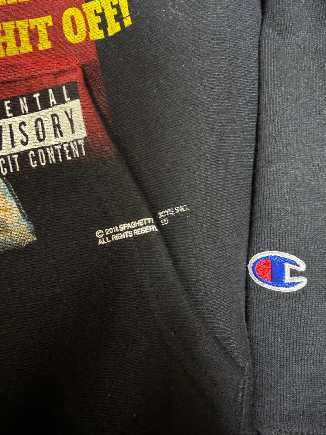 (XL) 제리로렌조 스파게티보이즈 챔피온 후드 블랙 상품이미지7