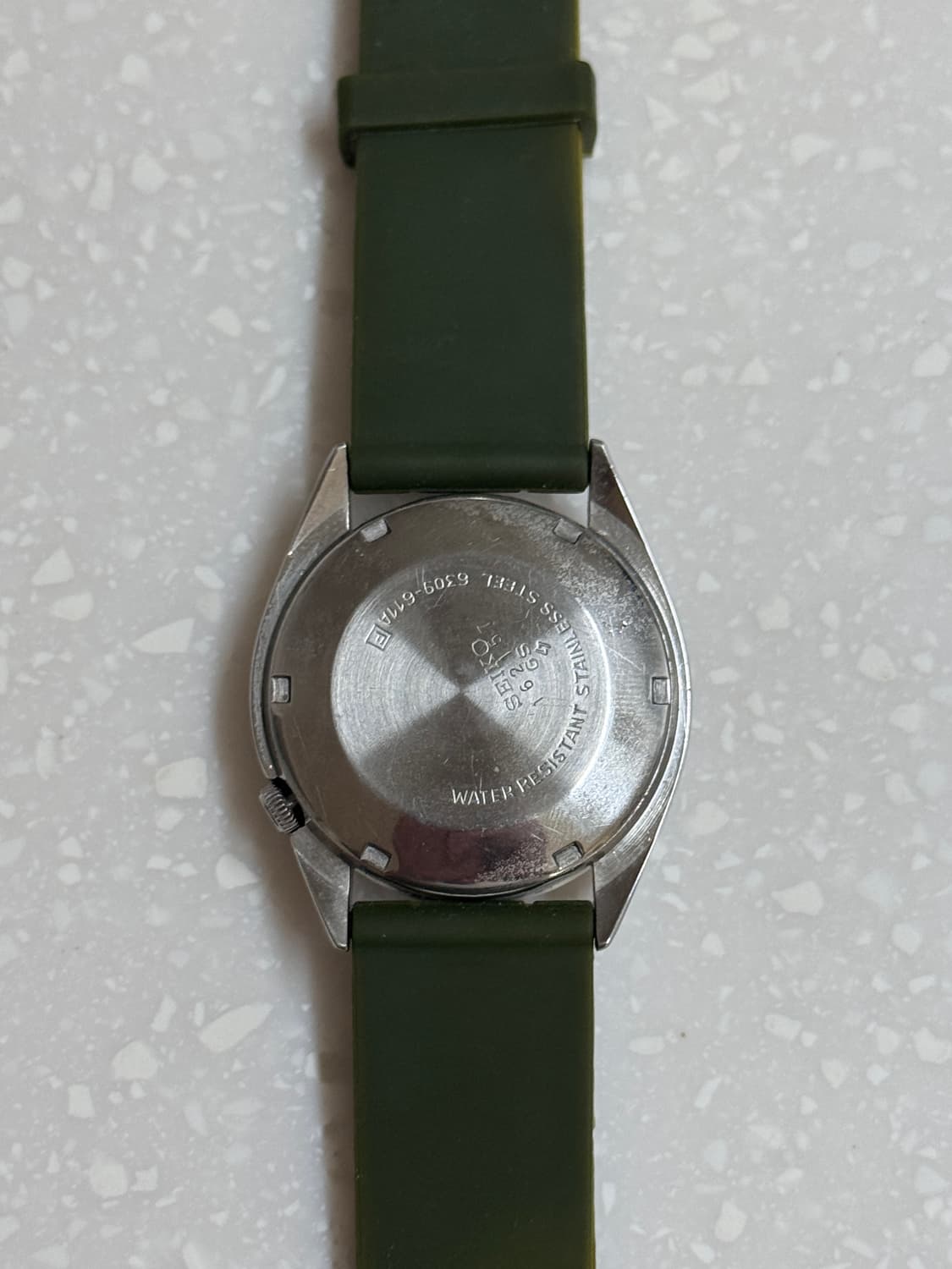 세이코 5 오토매틱 시계 + 고무 다이버 스트랩 상품이미지3