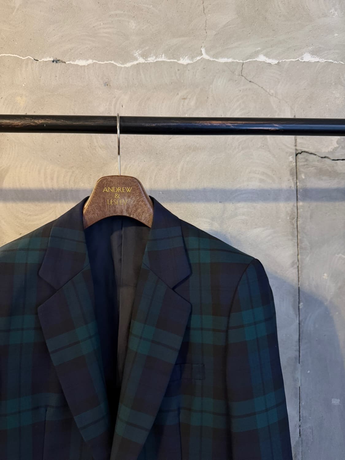 제이프레스 블랙와치 금장 블레이저 55~66 상품이미지4